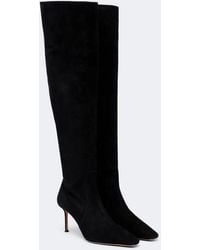 Aquazzura - Vespera Suede Over-The-Knee Boots - Lyst