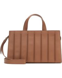 Max Mara Whitney Medium Leather Tote - Brown