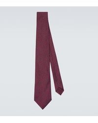 Charvet - Polka-Dot Silk Jacquard Tie - Lyst