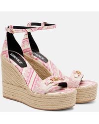 Versace - Espadrille-Sandalen Medusa '95 Aus Leder - Lyst