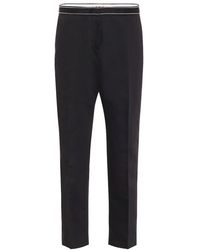 Marni Pantaloni in cotone e lino - Nero