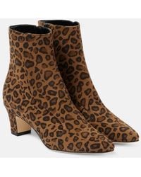 Manolo Blahnik - Myconia Suede Ankle Boots - Lyst