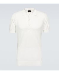 Tom Ford - Silk And Cotton Polo Shirt - Lyst