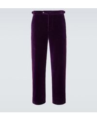 Bode - Showcase Cotton Velvet Suit Pants - Lyst