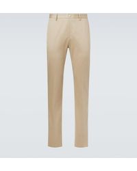 Etro - Cotton Slim Pants - Lyst