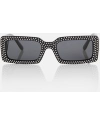 Dolce & Gabbana - Embellished Rectangular Sunglasses - Lyst