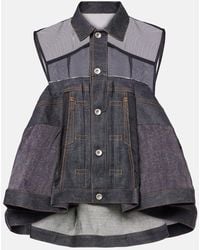 Sacai - Denim Shirt - Lyst