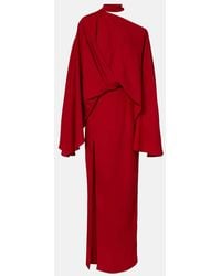 ‎Taller Marmo - Brooks Scarf-Detail Crepe Maxi Dress - Lyst