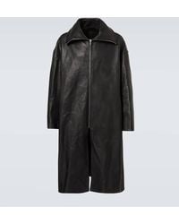 Rick Owens - Leather Coat - Lyst