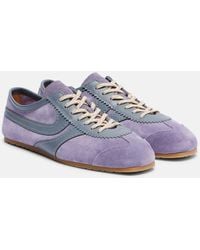 Dries Van Noten - Leather-Trimmed Suede Sneakers - Lyst