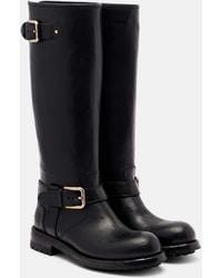 Dolce & Gabbana - Bikerstiefel Aus Leder - Lyst