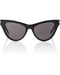 Saint Laurent Classic 57mm Cat Eye Sunglasses in Black | Lyst