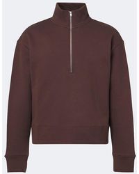 Studio Nicholson - Cotton Jersey Half-Zip Sweatshirt - Lyst