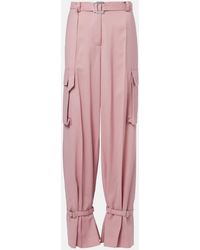 The Attico - Pantalones Cargo Con Cinturon - Lyst