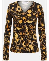 Marine Serre - Printed Ruched Top - Lyst