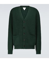 Bottega Veneta Wolle Cardigan in Grün für Herren Herren Bekleidung Pullover und Strickware Strickjacken 