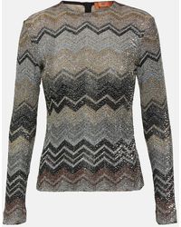 Missoni - Pullover in lame a zig-zag - Lyst