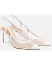 Malone Souliers - Slingback-Pumps Aubrey 70 Aus Mesh - Lyst