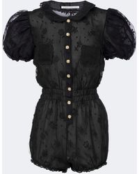 Alessandra Rich - Lace Romper - Lyst