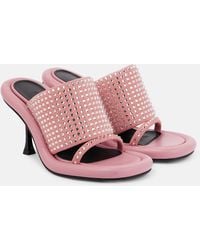 JW Anderson - Bumper-Tube Embellished Mules - Lyst