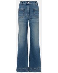 Victoria Beckham - Alina Wide-Leg Jeans - Lyst