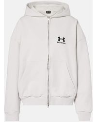 Balenciaga - Sweat-Shirt A Capuche En Coton - Lyst