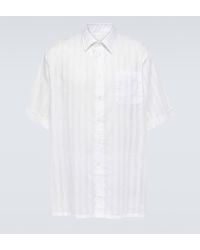 Givenchy - Striped Cotton Voile Bowling Shirt - Lyst