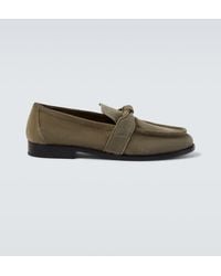 Bottega Veneta - Astaire Knot Suede Loafers - Lyst
