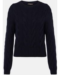 Loro Piana - Napier Cable-Knit Cashmere Sweater - Lyst