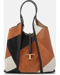 Tod's - T Timeless Medium Leather Tote Bag - Lyst