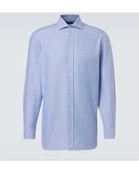 dunhill - Hemd Aus Baumwollpopeline - Lyst