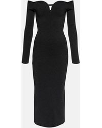 Galvan London - Grace Off-Shoulder Midi Dress - Lyst