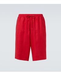 Kiton - Linen Shorts - Lyst