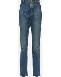 Alaïa - High-rise Slim Jeans - Lyst