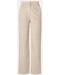 Veronica Beard - Grigore Cotton-Blend Corduroy Wide-Leg Pants - Lyst