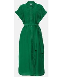 Velvet - Marla Cotton And Silk Shirt Dress - Lyst