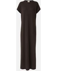 KHAITE - Verda Cotton-Blend Jersey Maxi Dress - Lyst