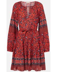 Ulla Johnson - Minikleid Abri Aus Einem Baumwollgemisch - Lyst
