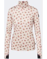 Moncler - Floral Turtleneck Ski Top - Lyst