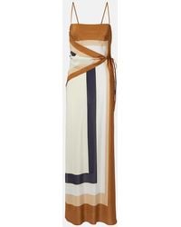SIR. - Printed Silk Maxi Dress - Lyst