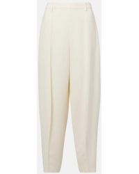 Loro Piana - Bob Linen Crepe Tapered Pants - Lyst
