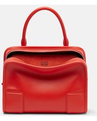 Loewe - Amazona 180 Small Leather Top-Handle Bag - Lyst