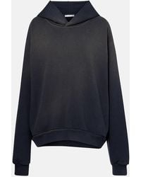 Acne Studios - Distressed Cotton-Blend Jersey Hoodie - Lyst