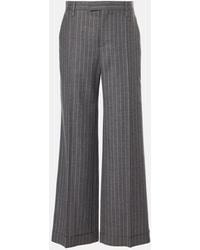 Brunello Cucinelli - Wide-Leg Virgin Wool Pants - Lyst