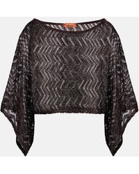Missoni - Top Court Zigzag A Sequins - Lyst