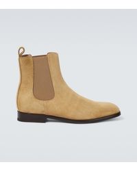 Manolo Blahnik - Delsa Suede Chelsea Boots - Lyst