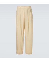 Giorgio Armani - Archivio Cotton-Blend Straight Pants - Lyst