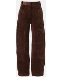 Ganni - Cotton Corduroy Cargo Pants - Lyst