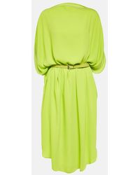 MM6 by Maison Margiela - Belted Midi Dress - Lyst