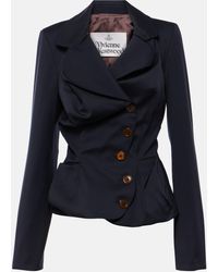 Vivienne Westwood - Drunken Tailored Virgin Wool Jacket - Lyst